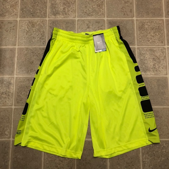 yellow nike elite shorts